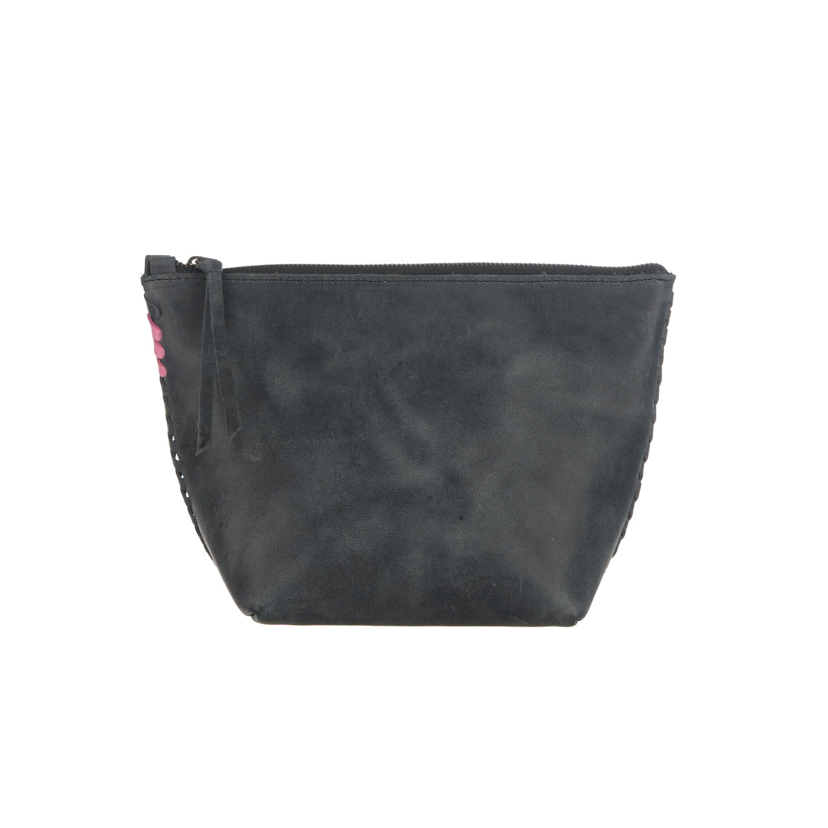 Black High quality Leather Pouch in Medium – Pata Lifestyle